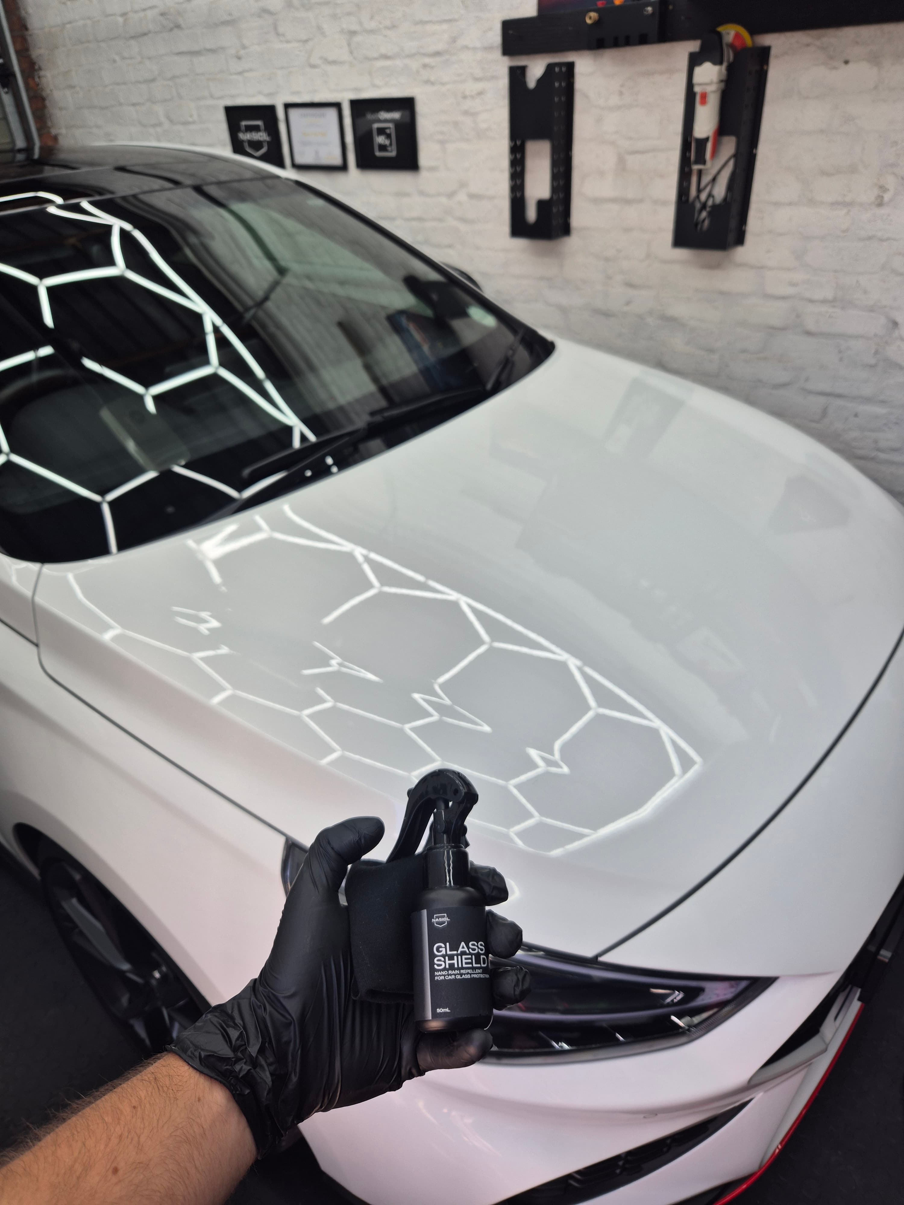 Ceramic coating application — hand-applying ZR53 nano coating
